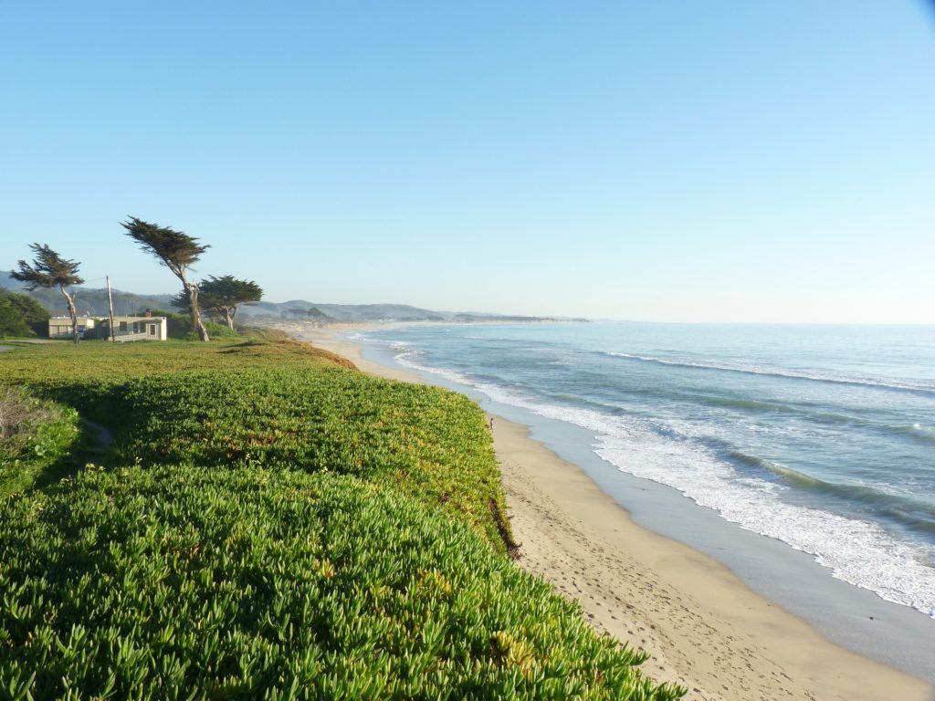 image for guided meditation, Half Moon Bay, Beach and bay, Peak, video blog, guided meditation video, video presentation, AI video generator, video blog