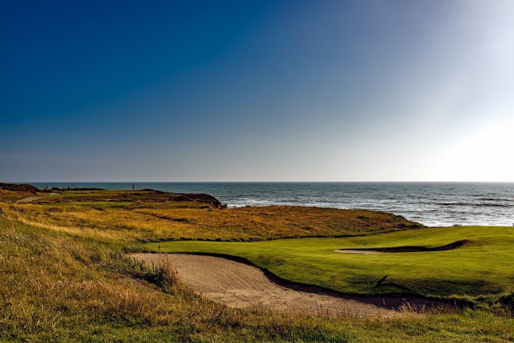 image for guided meditation, Half Moon Bay, Golf course, Peak, video blog, guided meditation video, video presentation, AI video generator, video blog
