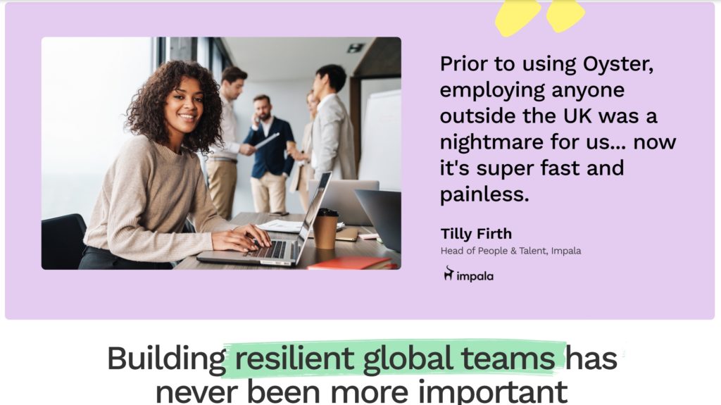 Image for Oyster, global sourcing, global hiring, remote employee, remote talents, build global team,