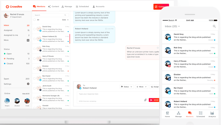 Image for Crowdfie,, media management, automated DMs, analysis, user cases
