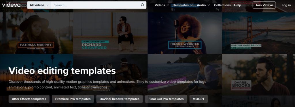 Image of Videvo, video loyalty free download site, video marketing, video production, video blog, video presentation, templates